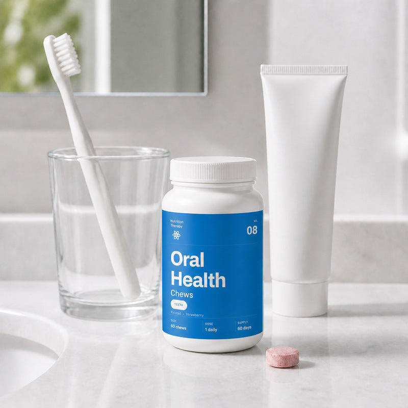 Best after brushing, with the jar by the sink